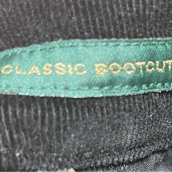 Ralph Lauren Black Corduroy Classic Bootcut Pants, Size 6 - Picture 6 of 10